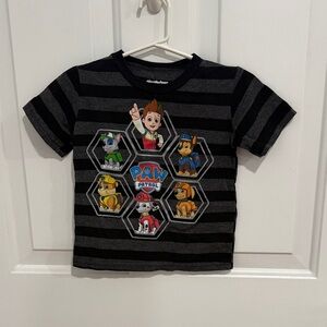Nickelodeon Paw Patrol Black and Gray Tee